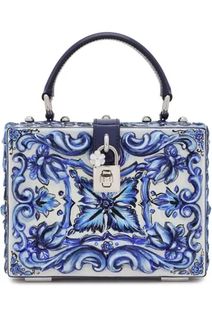 Dolce & Gabbana Dolce Box Majolica-print top-handle bag