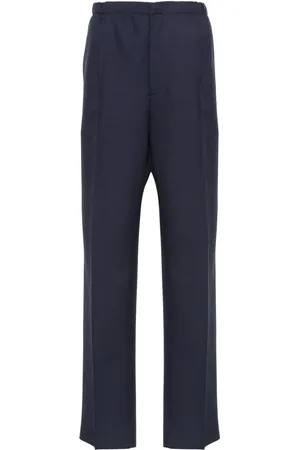 Fendi Virgin-wool straight-leg trousers