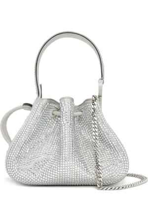 Oscar de la Renta Nano O Handle crystal-pavé bag