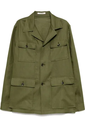 TAGLIATORE Linen shirt jacket