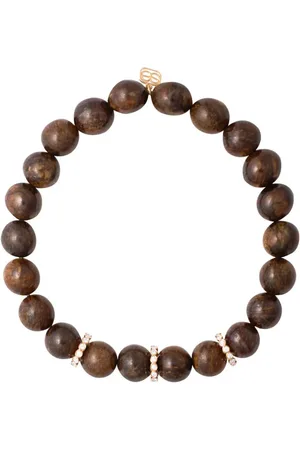 Sydney Evan 14kt yellow bronzite and diamond bracelet
