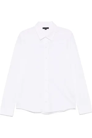 Vince Piqué-weave cotton shirt