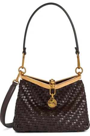 Etro Small Vela woven shoulder bag