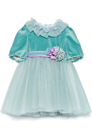 COLORICHIARI Floral-appliquéd dress