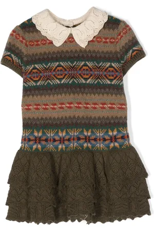 Ralph Lauren Fair Isle knitted minidress