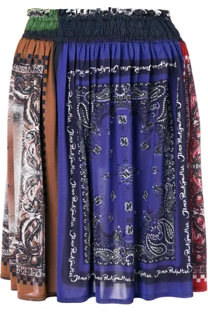 Jean Paul Gaultier Bandana print gathered skirt