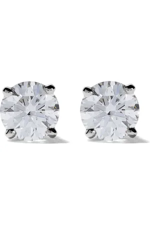 De Beers Platinum DB Classic diamond stud earrings