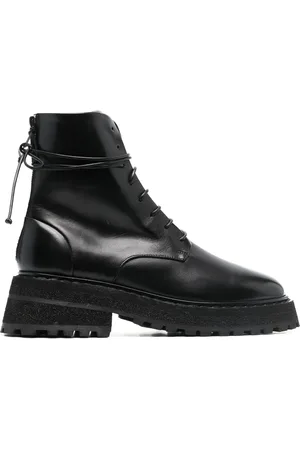MARSÈLL Lace-up leather ankle boots