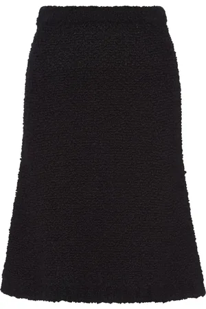 Prada Bouclé mohair knit skirt