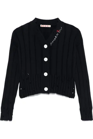 Marni Logo-embroidered cardigan