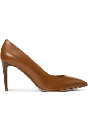 Ralph Lauren 100mm Celia leather pumps