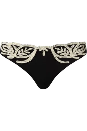Twin-Set Embroidered Brazilian bikini bottom