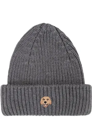PELO FOUNDATION Dog-appliqué beanie