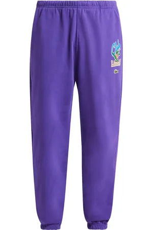 Lacoste Iconic-print cotton track pants