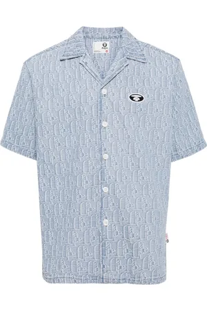 A Bathing Ape Patterned jacquard shirt