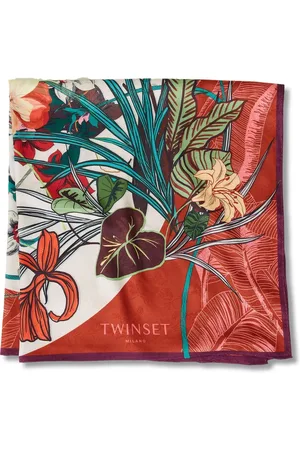 Twin-Set Floral-print scarf