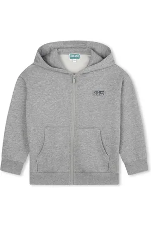 Kenzo Logo-print m??lange-effect hoodie