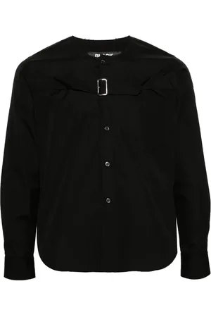 Comme des Garçons Buckle-detailed poplin shirt