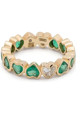 Shay 18kt gold ´Heart diamond band ring
