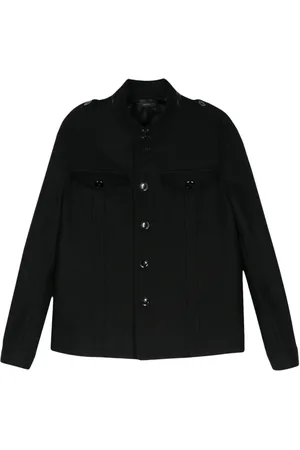 Tom Ford Felted stand-up collar jacket