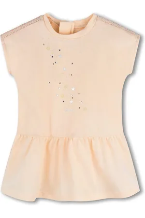 Chloé Logo-embroidered organic cotton dress