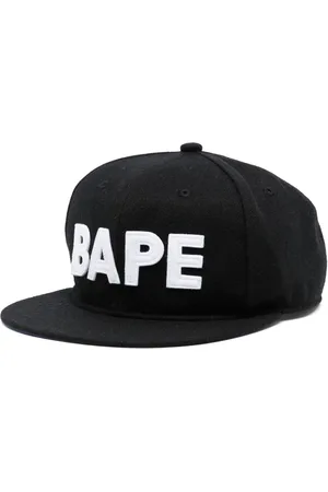 A Bathing Ape Logo-appliqué flat-peak cap