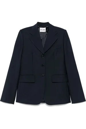Miu Miu Logo-appliqué blazer