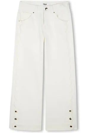 Chloé Scallop-edge jeans