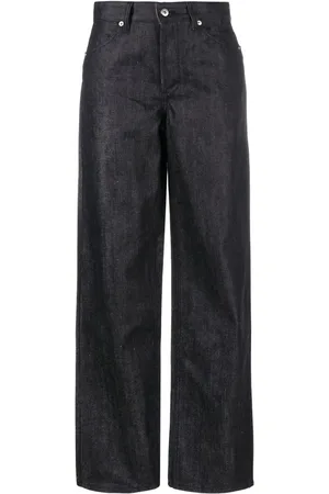 Jil Sander + high-waisted straight-leg jeans