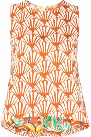 La DoubleJ La Scala shell-print top