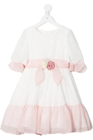 PATACHOU Floral-appliqué flared dress