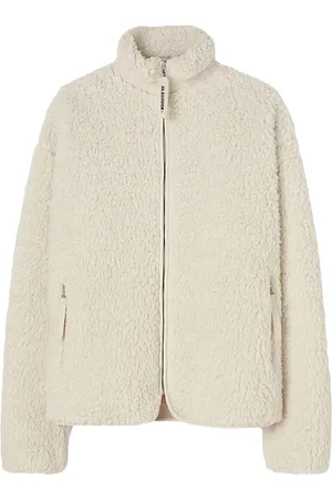Jil Sander Faux-shearling zipped cardigan