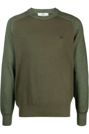 Etro Logo-embroidered virgin wool sweater