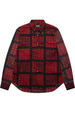 Comme des Garçons Check-print long-sleeve shirt