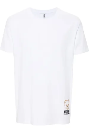 Moschino Flocked-logo T-shirt