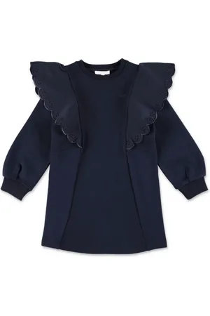 Chloé Ruffled detailing sweatshirt-dress