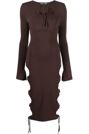 ANDREADAMO Cut-out midi dress