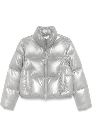 PESERICO SIGN Lamé-effect puffer jacket