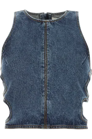 Chloé Zip-fastened denim tank top