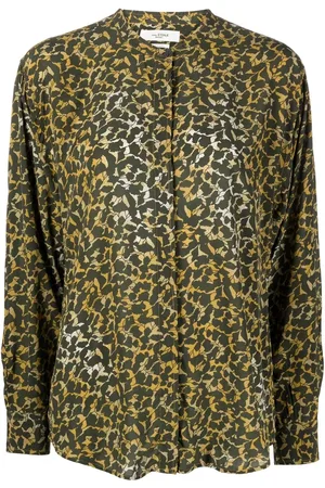 Marant Etoile Catchell leaf-print shirt