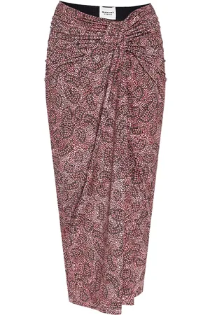 Isabel Marant Jeldia graphic-print midi skirt
