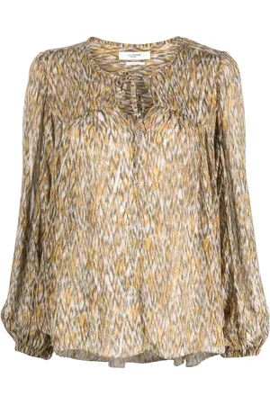 Marant Etoile Embroidered flared blouse