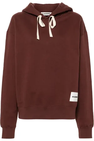 Jil Sander Logo-appliqué hoodie