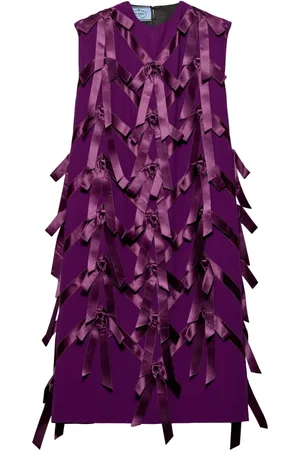 Prada Sablé bow-embellished dress