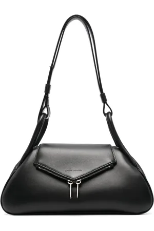 Amina Muaddi Gemini leather shoulder bag