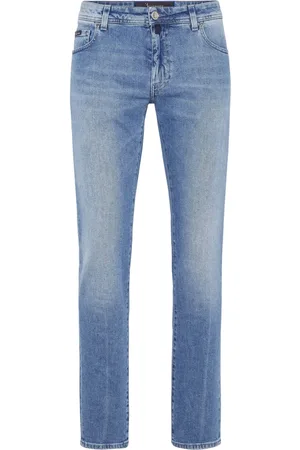 BILLIONAIRE Logo-appliqué straight-leg jeans