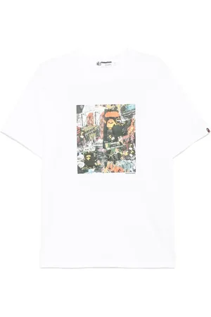 A Bathing Ape BAPE flyer-printed T-shirt