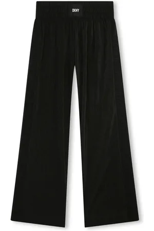 DKNY Logo-appliqu?? pleated trousers