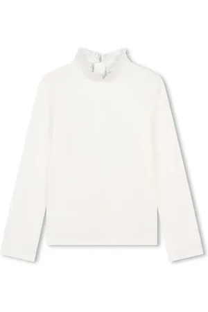 Chloé Ruffle-detail cotton sweatshirt