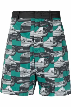 FERRARI Photograph-print shorts
